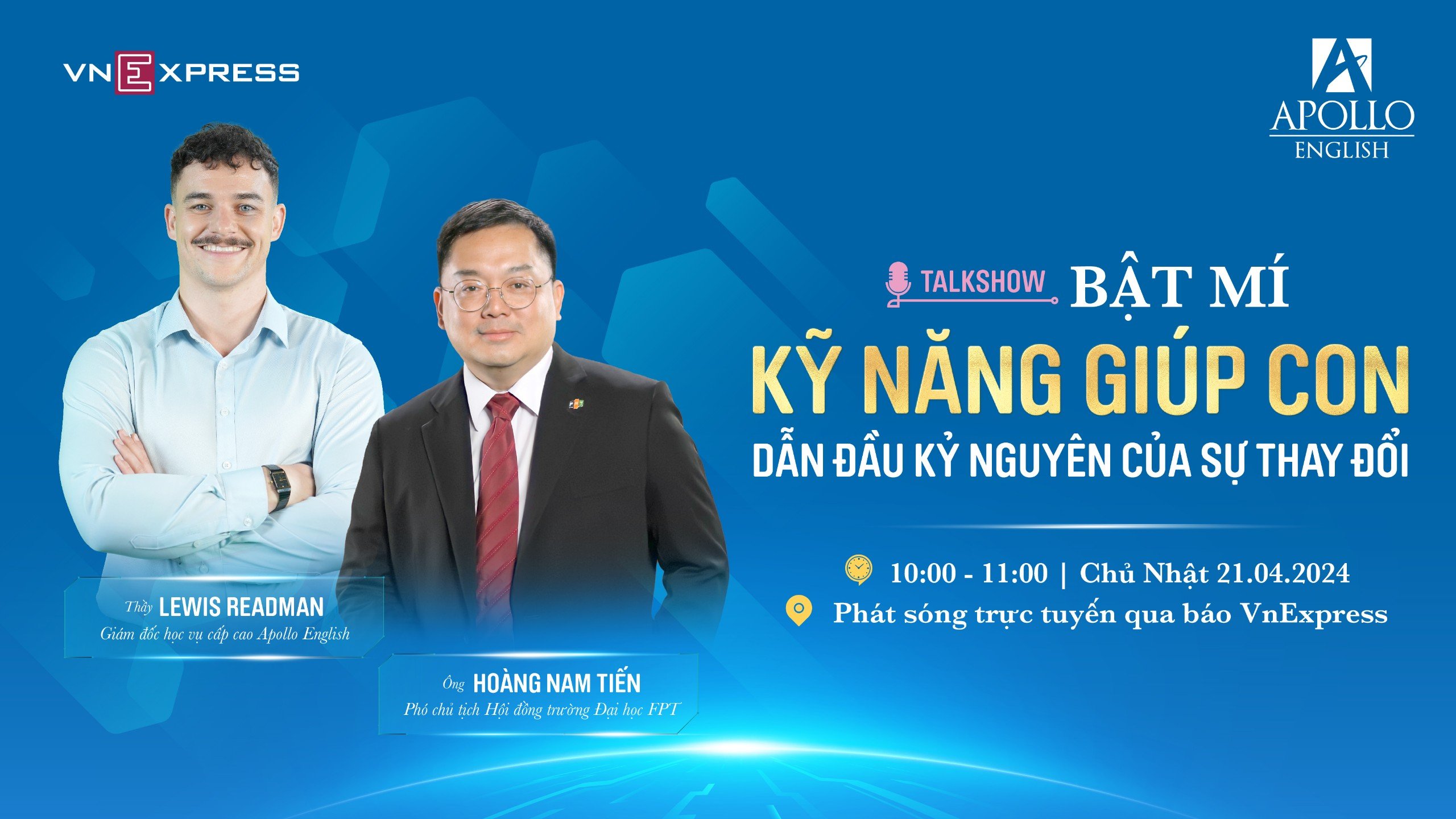 Talkshow: Bật mí kỹ năng  giúp con dẫn đầu kỷ nguyên của sự thay đổi