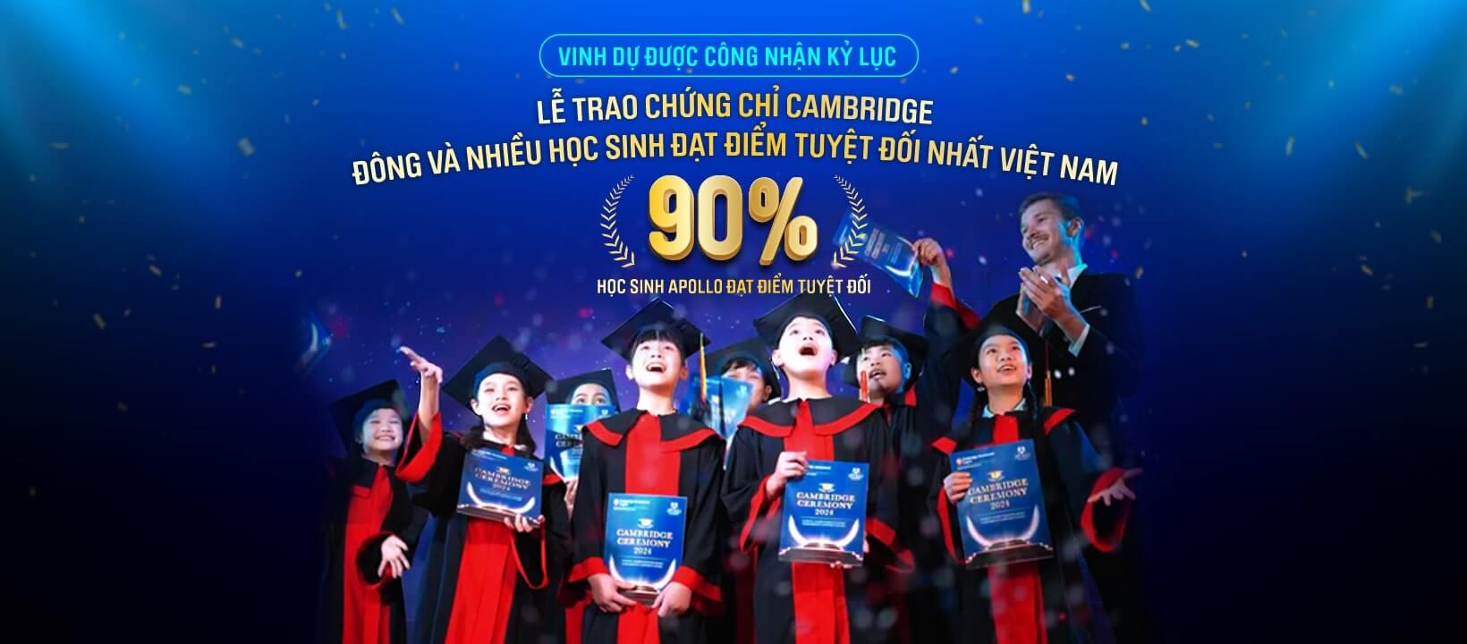  90% học viên Apollo English đạt điểm tuyệt đối trong kì thi lấy chứng chỉ  Cambridge