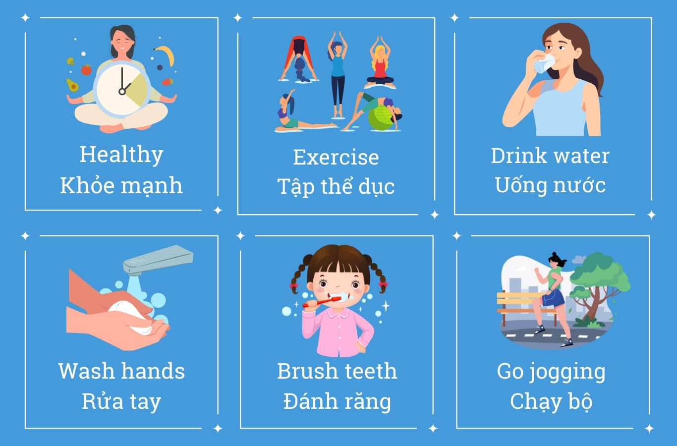 Từ vựng tiếng Anh lớp 5 Unit 14: Staying healthy